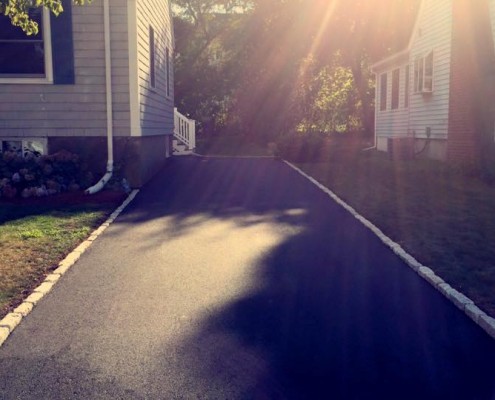 Driveway completed in Dedham MA