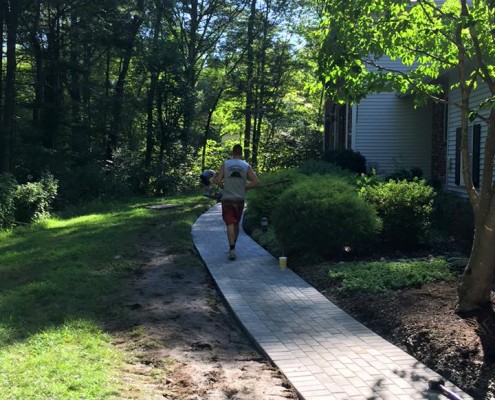 Brick walkway